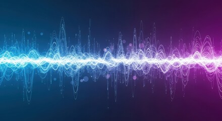 Gradient background of blue and purple waves