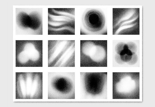 Vector collection of abstract stipple noise texture backgrounds