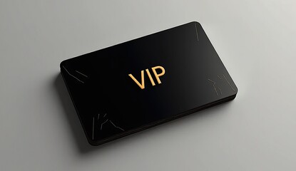 metallic vip text rising from deep dark background
