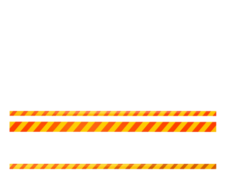 Warning tapes collection isolated on white background, featuring vivid caution patterns and danger designs used for safety marking, hazard separation, restricted zones, construction sites, and general