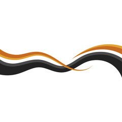 Modern Business Wavy Lines Border