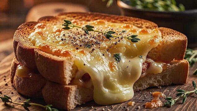 Cheesy toast recipe: how to make delicious grilled cheese sandwich with thyme and pepper
