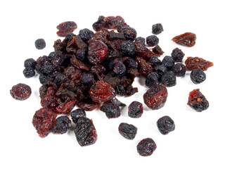 Dried Berries on white Background