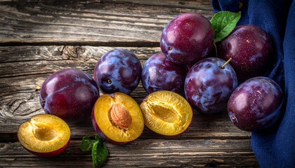fresh plums