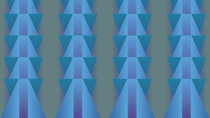 Blue geometric seamless mosaic pattern design