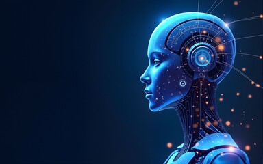 AI in Smart Technology abstract concept vector illustrations. High quality