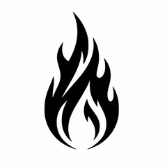 Ignite Your Designs with this Fiery Flame Icon, Perfect for Branding, Logos, and Creative Projects - Unleash the Passion and Energy of this Bold Fire Element