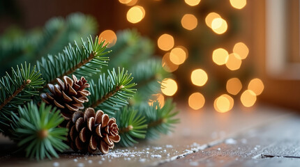 Christmas tree with cones