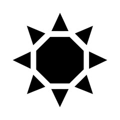 PNG Geometric sun shape illustration