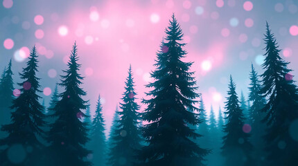 christmas tree with snow