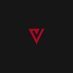 Letter V logo Icon flat vector design