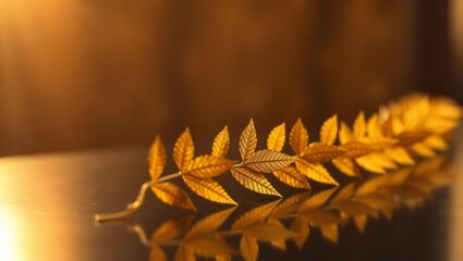 close up of a yellow leaf