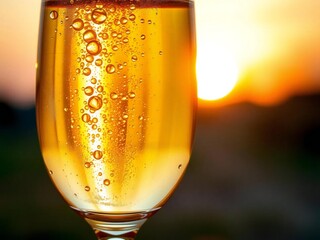 glass of beer on black background