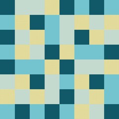Pastel Geometric Checkered Seamless Pattern