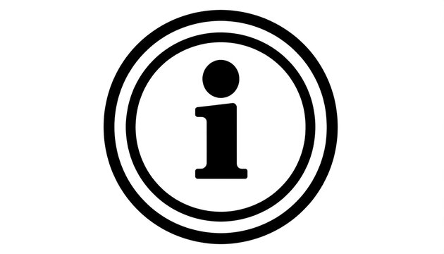 Information Icon, Circle, Simple, Graphic, Design.