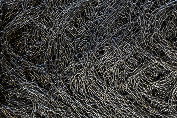 Rusty Heavy Chain Close-Up Texture Background