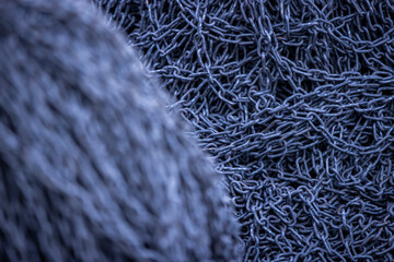 Rusty Heavy Chain Close-Up Texture Background