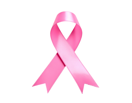 Satin awareness ribbon on black background, symbolizing support