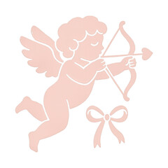 Obraz premium PNG Cupid with bow and arrow