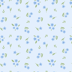 Cottagecore floral spring summer pattern