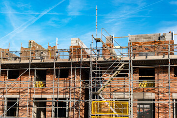 Houses under construction