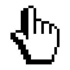 hand cursor click pointer icon