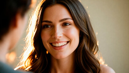 Close-up of a woman smiling