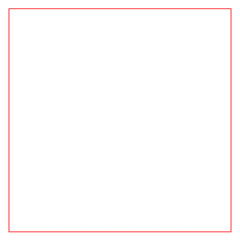 Modern red line frame with clean geometric strokes, minimalist outline design that adds a bold and elegant touch, perfect for posters, invitations, branding layouts, social media templates.