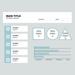 Modern Infographic Template Professional, Minimalist & Customizable Data Visualization Design