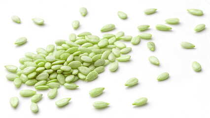 White Sesame Seeds Falling &ndash; Natural Ingredient Isolated