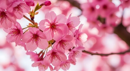  close-up of cherry blossoms in full bloom