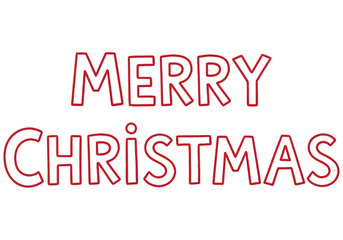 Fototapeta premium Merry Christmas neon text effect on transparent background