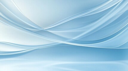 Obraz premium Elegant Abstract Background with Smooth Blue Waves and Flowing Lines