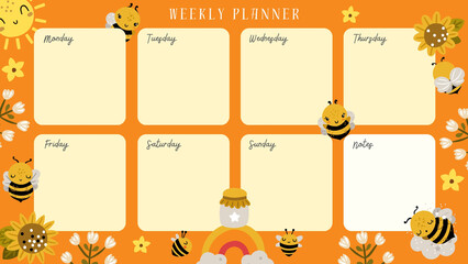 A weekly planner paper printable 