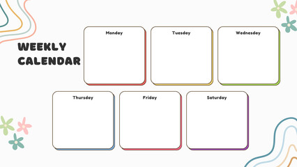A weekly planner paper printable 