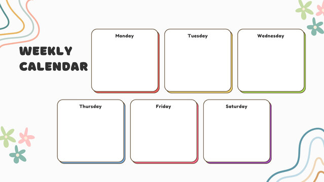 A weekly planner paper printable