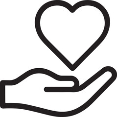 Bold line honesty and ethics symbol icon, ideal for integrity, values, trust, and professional principles.