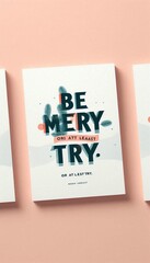 Be Merry. Or At Least Try.” — Dry Humor Card