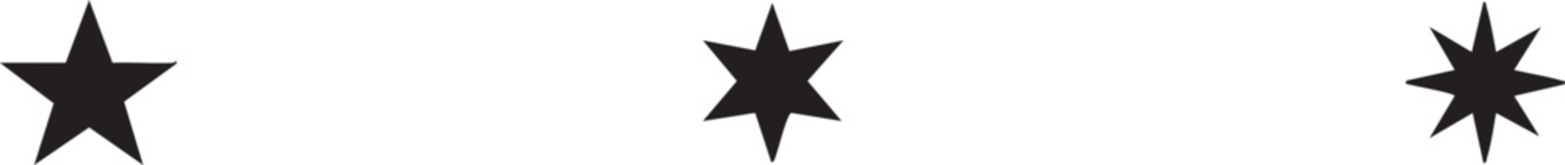 Star Icon – Vector Symbol for Rating, Favorite, Bookmark, Achievement, Award and UI Elements