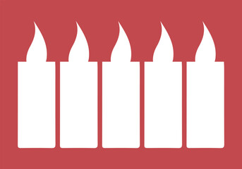 candle logo design with fire icon