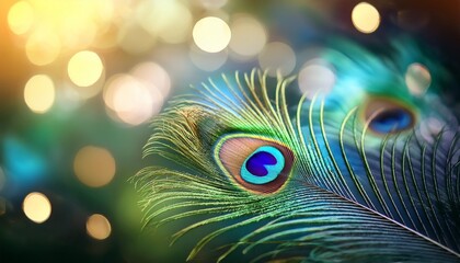 Peacock Feather Bokeh