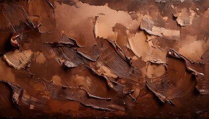 Abstract Art Brown Dirty Paint