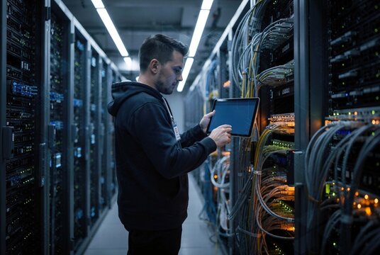 Server Room Tech - Powered by Adobe