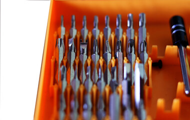 Many types of screwdriver heads have magnets to help hold small screws.
