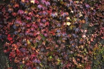 background of colorful leaves