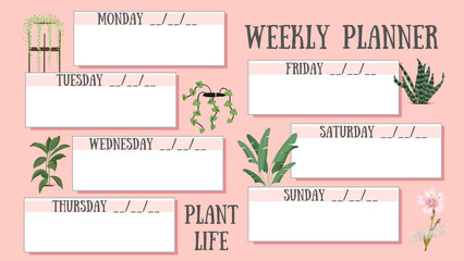 A Printable Weekly Planner