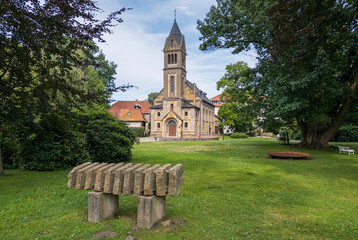 Schlosskapelle im Park Gut Sutthausen, Osnabrück, Niedersachsen, Deutschland, Europa