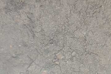 Cracked Gray Asphalt Texture with Small Pebbles dark gray