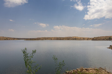 scenic vew of lake oanob-dam close to Rehoboth, Namibia