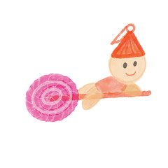 Watch out! A gingerbread cookie is flying toward you!